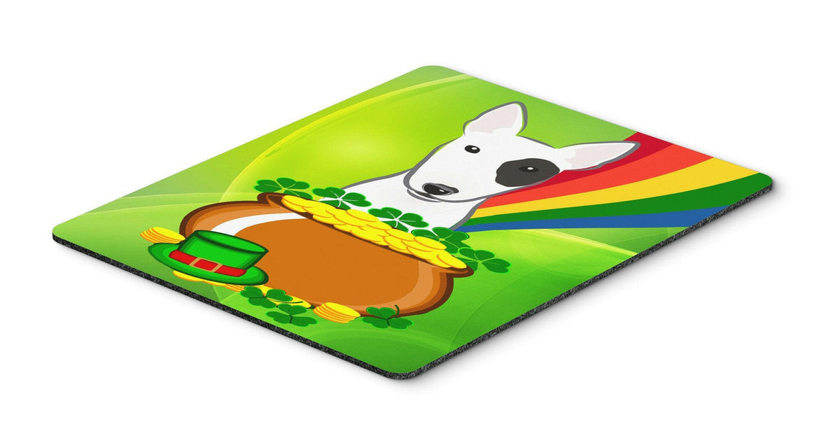 Bull Terrier St. Patrick&#39;s Day Mouse Pad, Hot Pad or Trivet BB1953MP by Caroline&#39;s Treasures