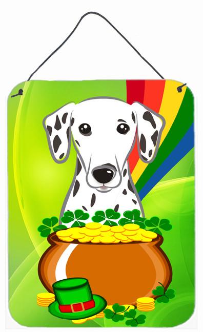 Dalmatian St. Patrick's Day Wall or Door Hanging Prints BB1954DS1216 by Caroline's Treasures