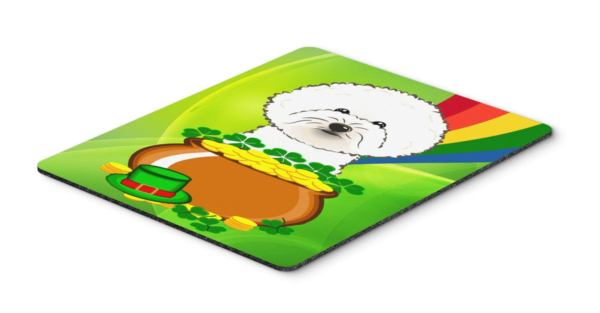 Bichon Frise St. Patrick&#39;s Day Mouse Pad, Hot Pad or Trivet BB1961MP by Caroline&#39;s Treasures