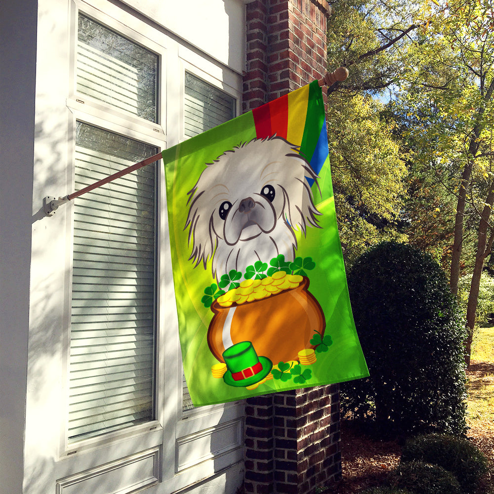 Pekingese St. Patrick's Day Flag Canvas House Size BB1965CHF  the-store.com.