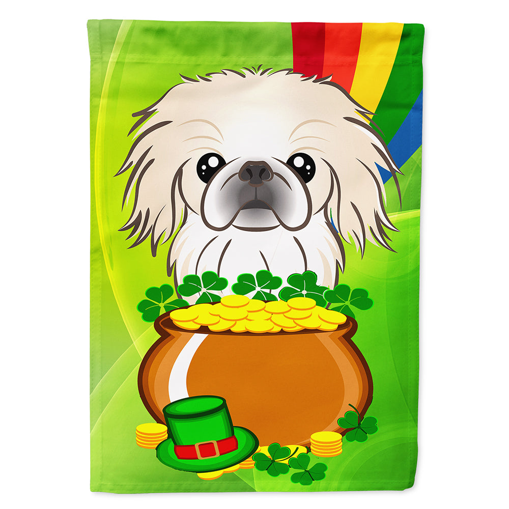 Pekingese St. Patrick&#39;s Day Flag Canvas House Size BB1965CHF  the-store.com.