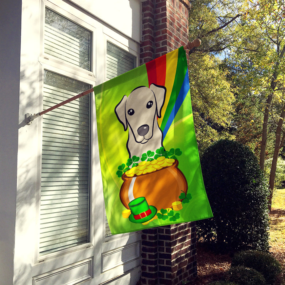 Yellow Labrador St. Patrick's Day Flag Canvas House Size BB1966CHF