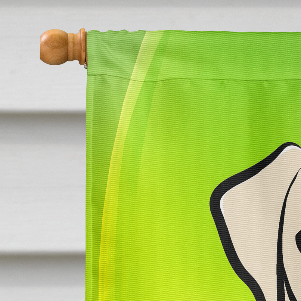 Yellow Labrador St. Patrick's Day Flag Canvas House Size BB1966CHF  the-store.com.