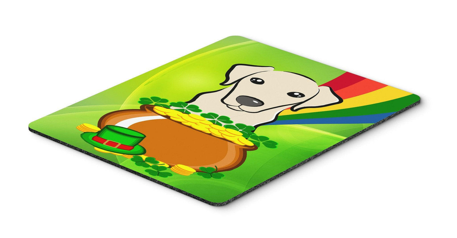Yellow Labrador St. Patrick's Day Mouse Pad, Hot Pad or Trivet BB1966MP by Caroline's Treasures