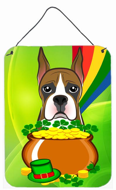 Boxer St. Patrick&#39;s Day Wall or Door Hanging Prints BB1967DS1216 by Caroline&#39;s Treasures