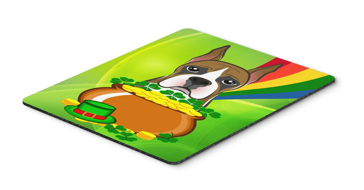 Boxer St. Patrick&#39;s Day Mouse Pad, Hot Pad or Trivet BB1967MP by Caroline&#39;s Treasures