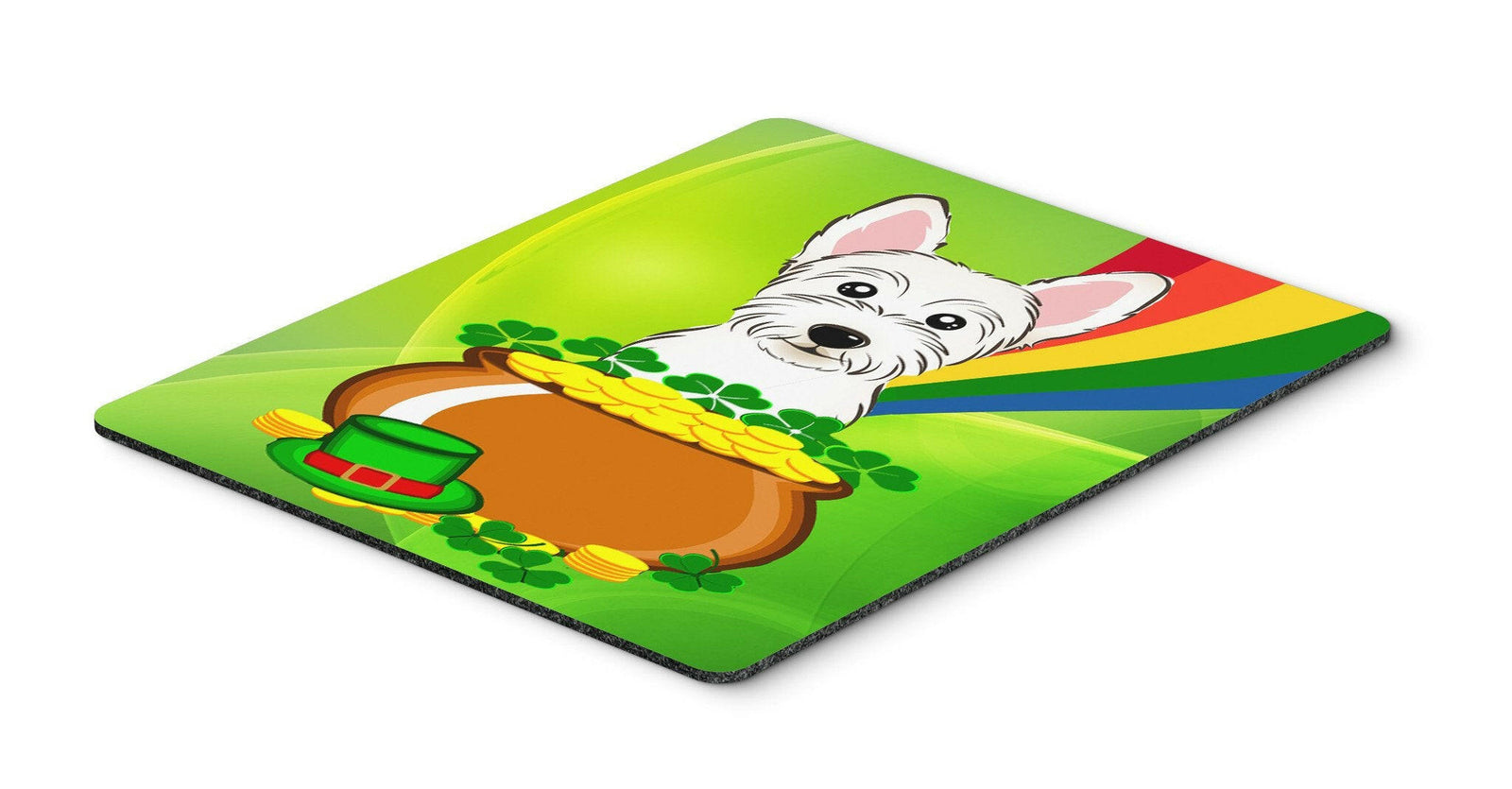 Westie St. Patrick's Day Mouse Pad, Hot Pad or Trivet BB1970MP by Caroline's Treasures