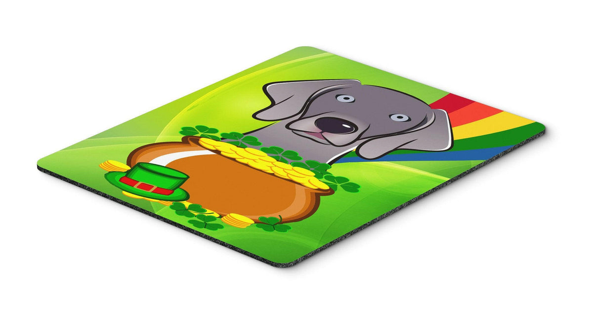 Weimaraner St. Patrick&#39;s Day Mouse Pad, Hot Pad or Trivet BB1975MP by Caroline&#39;s Treasures
