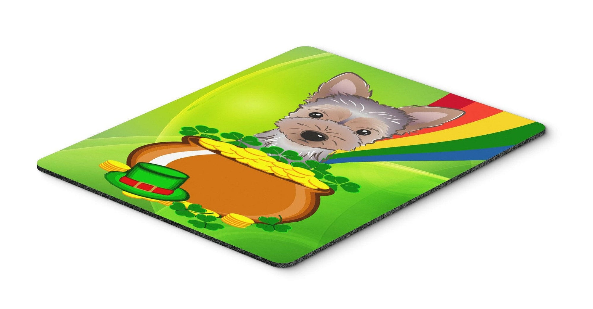 Yorkie Puppy St. Patrick's Day Mouse Pad, Hot Pad or Trivet BB1976MP by Caroline's Treasures