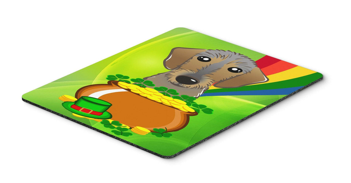 Wirehaired Dachshund St. Patrick&#39;s Day Mouse Pad, Hot Pad or Trivet BB1977MP by Caroline&#39;s Treasures