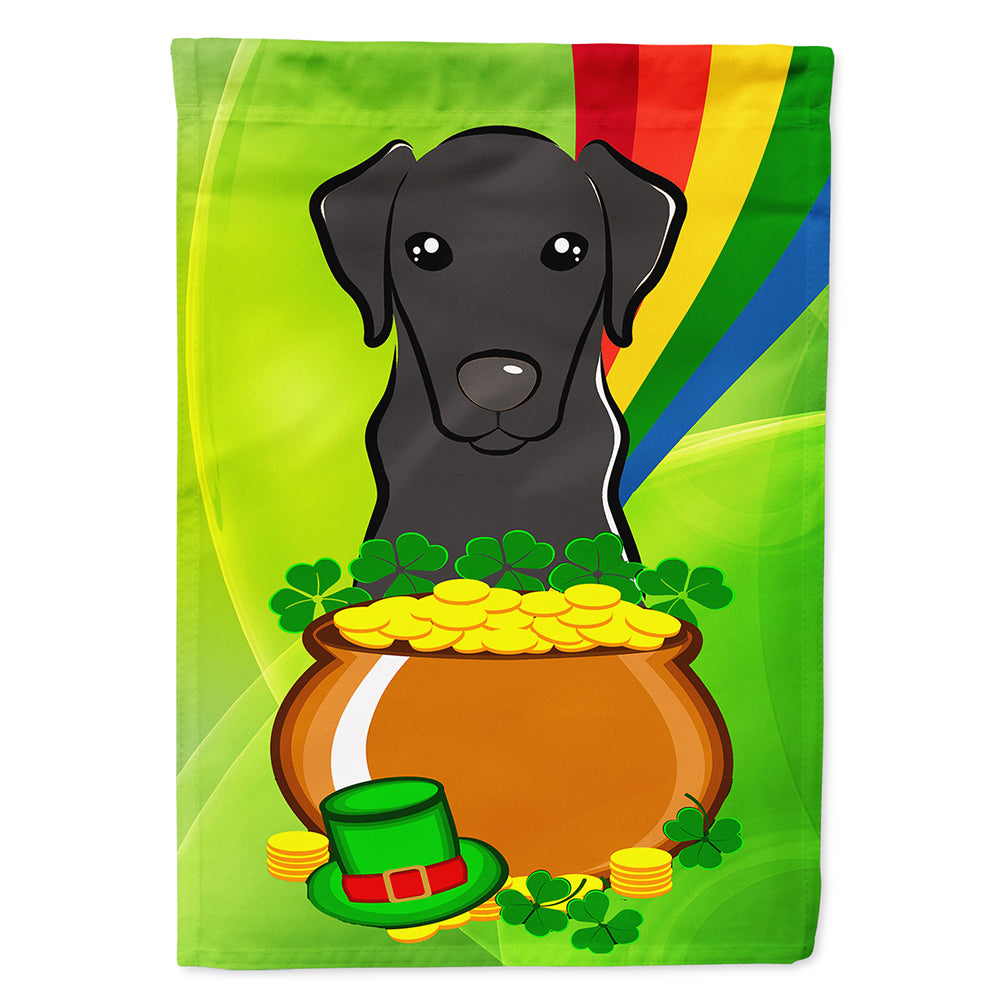 Black Labrador St. Patrick&#39;s Day Flag Canvas House Size BB1979CHF  the-store.com.