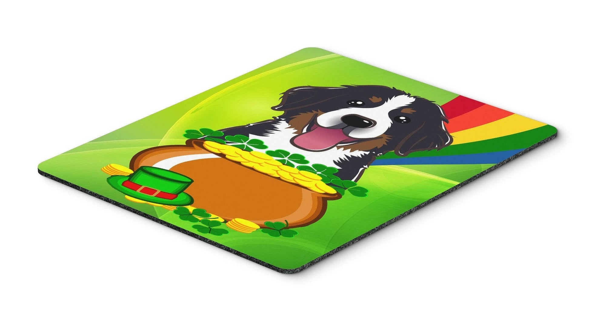 Bernese Mountain Dog St. Patrick's Day Mouse Pad, Hot Pad or Trivet BB1981MP by Caroline's Treasures