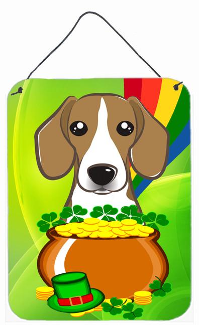 Beagle St. Patrick&#39;s Day Wall or Door Hanging Prints BB1983DS1216 by Caroline&#39;s Treasures