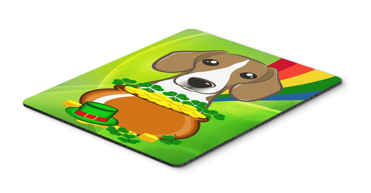 Beagle St. Patrick&#39;s Day Mouse Pad, Hot Pad or Trivet BB1983MP by Caroline&#39;s Treasures