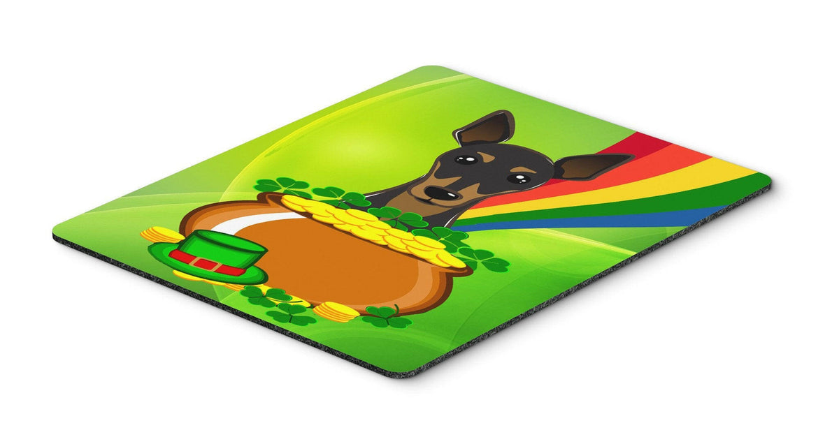 Min Pin St. Patrick&#39;s Day Mouse Pad, Hot Pad or Trivet BB1984MP by Caroline&#39;s Treasures