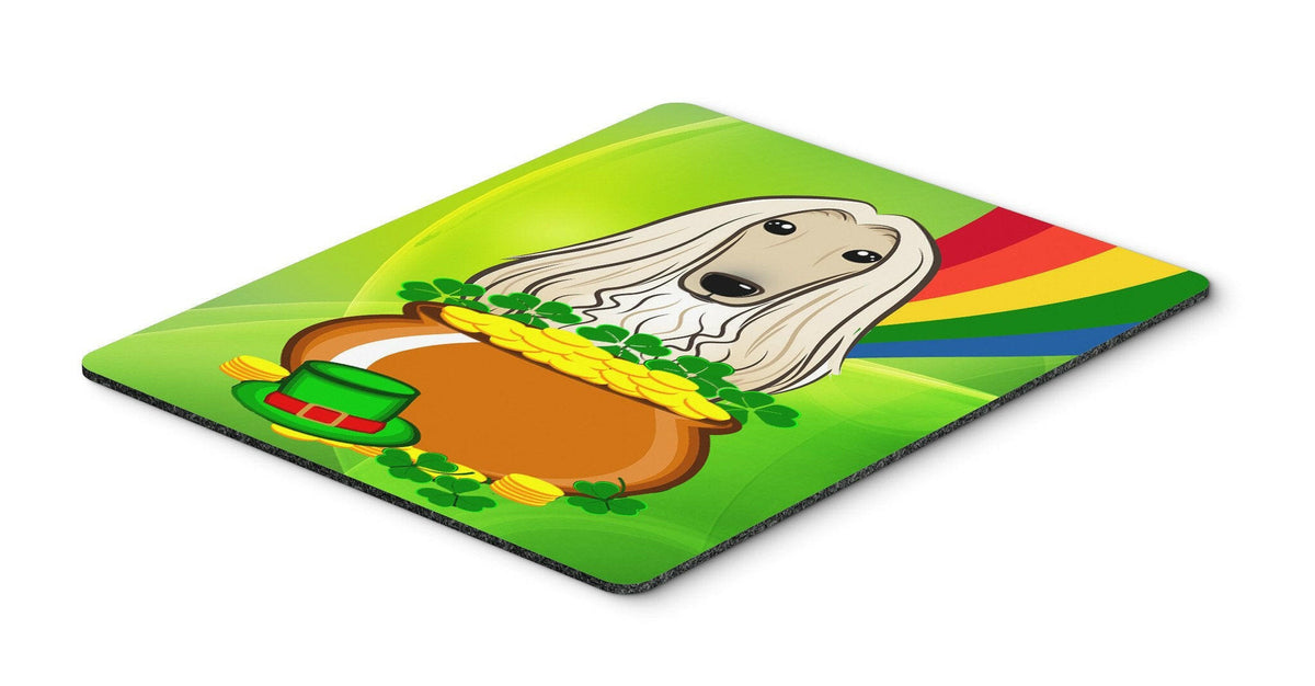 Afghan Hound St. Patrick&#39;s Day Mouse Pad, Hot Pad or Trivet BB1988MP by Caroline&#39;s Treasures