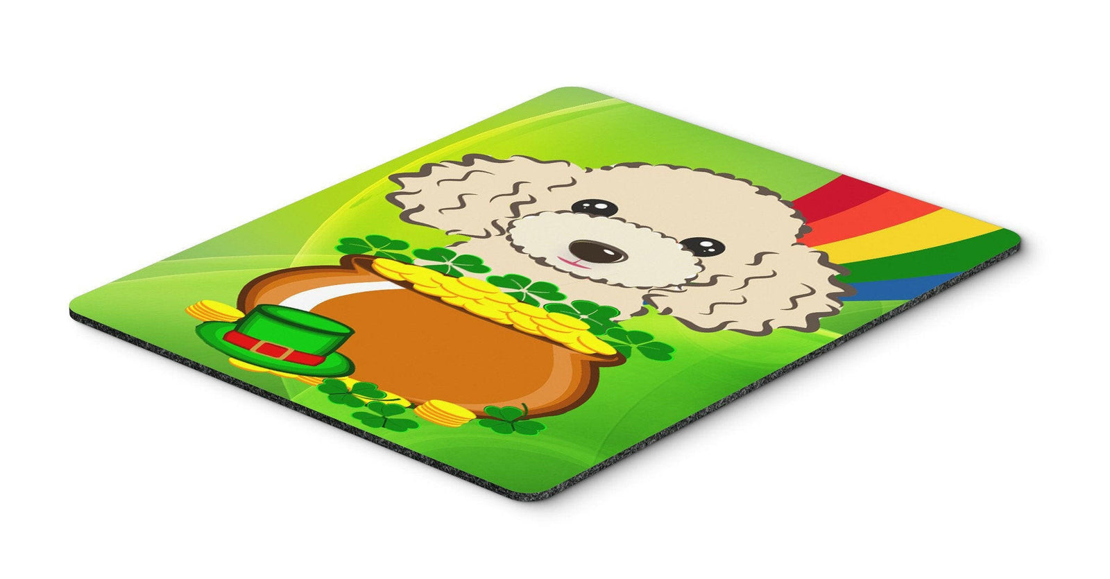 Buff Poodle St. Patrick's Day Mouse Pad, Hot Pad or Trivet BB2002MP by Caroline's Treasures
