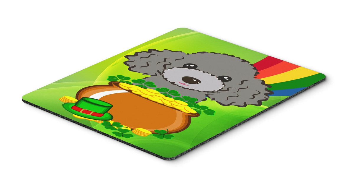 Silver Gray Poodle St. Patrick&#39;s Day Mouse Pad, Hot Pad or Trivet BB2003MP by Caroline&#39;s Treasures