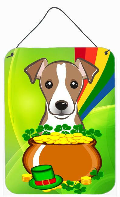 Jack Russell Terrier St. Patrick&#39;s Day Wall or Door Hanging Prints BB2004DS1216 by Caroline&#39;s Treasures