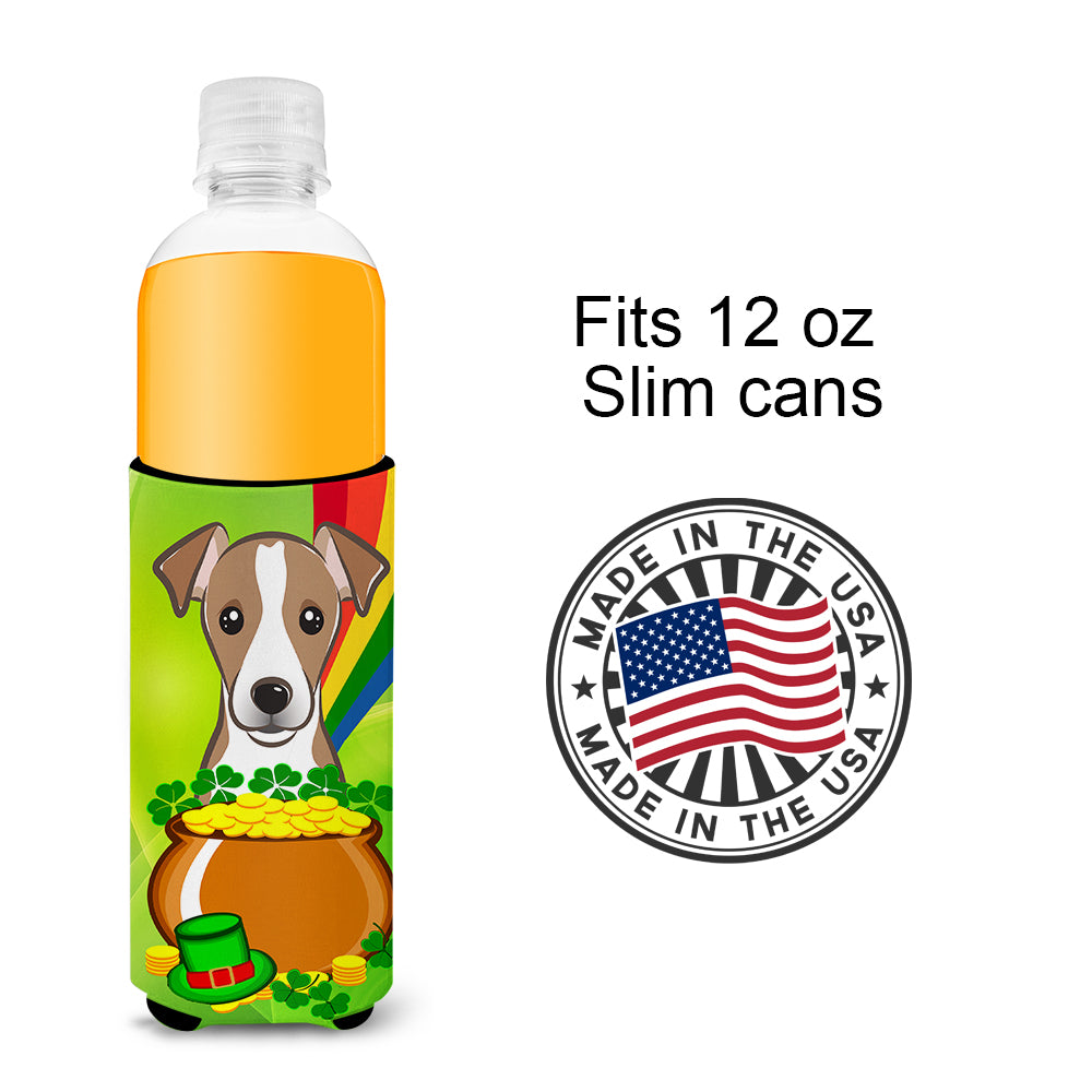 Jack Russell Terrier St. Patrick's Day Michelob Ultra Beverage Isolateur