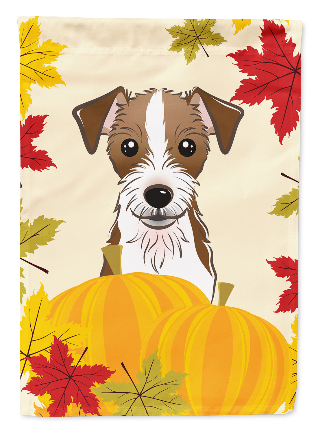 Jack Russell Terrier Thanksgiving Flag Garden Size BB2008GF