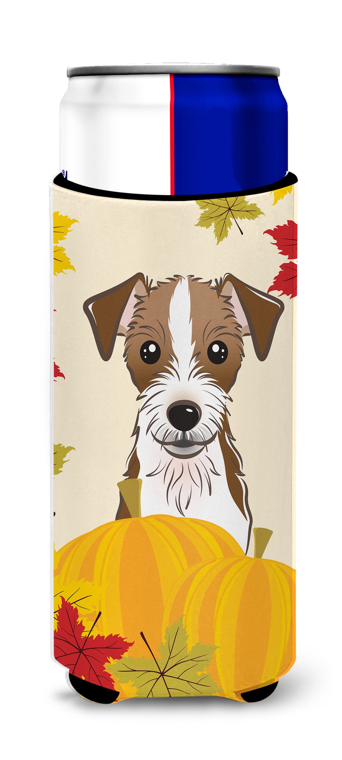 Jack Russell Terrier Thanksgiving Michelob Ultra Beverage Isolateur pour canettes minces BB2008MUK