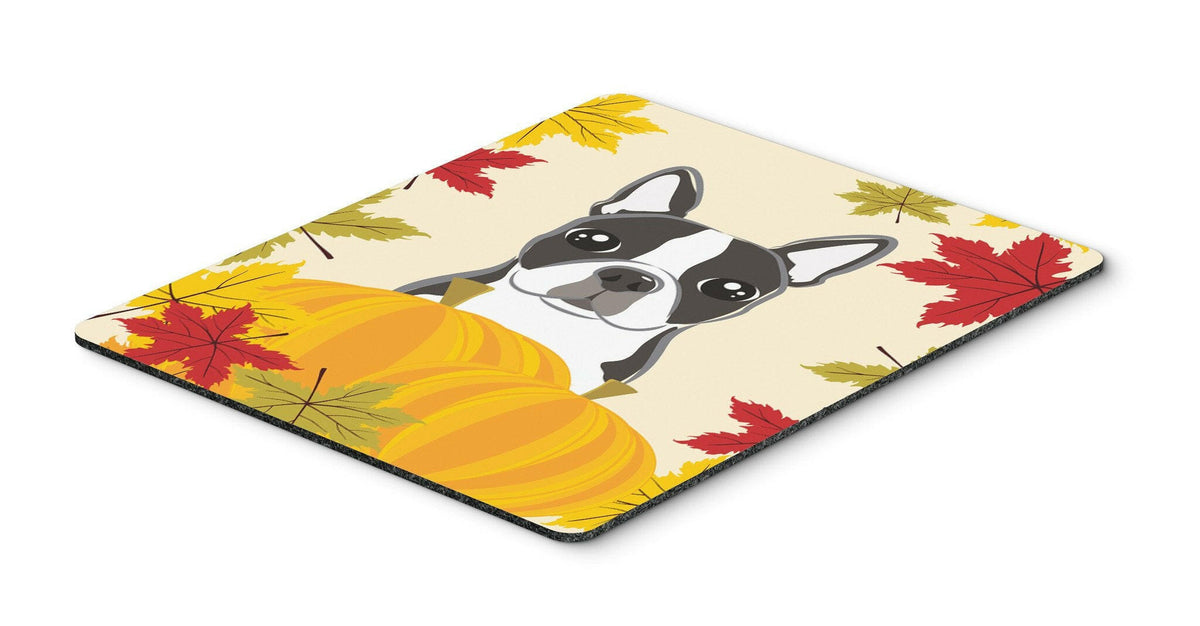 Boston Terrier Thanksgiving Mouse Pad, Hot Pad or Trivet BB2009MP by Caroline&#39;s Treasures