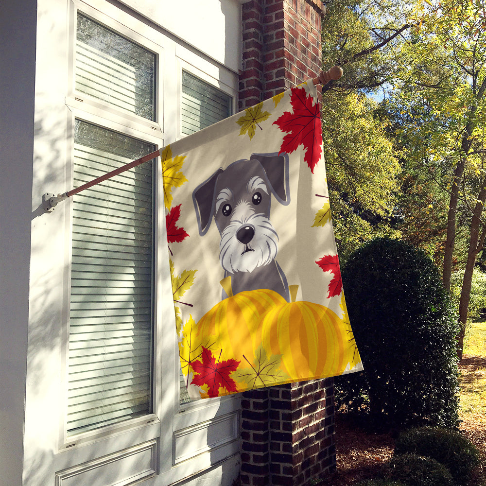 Schnauzer Thanksgiving Flag Canvas House Size BB2012CHF  the-store.com.