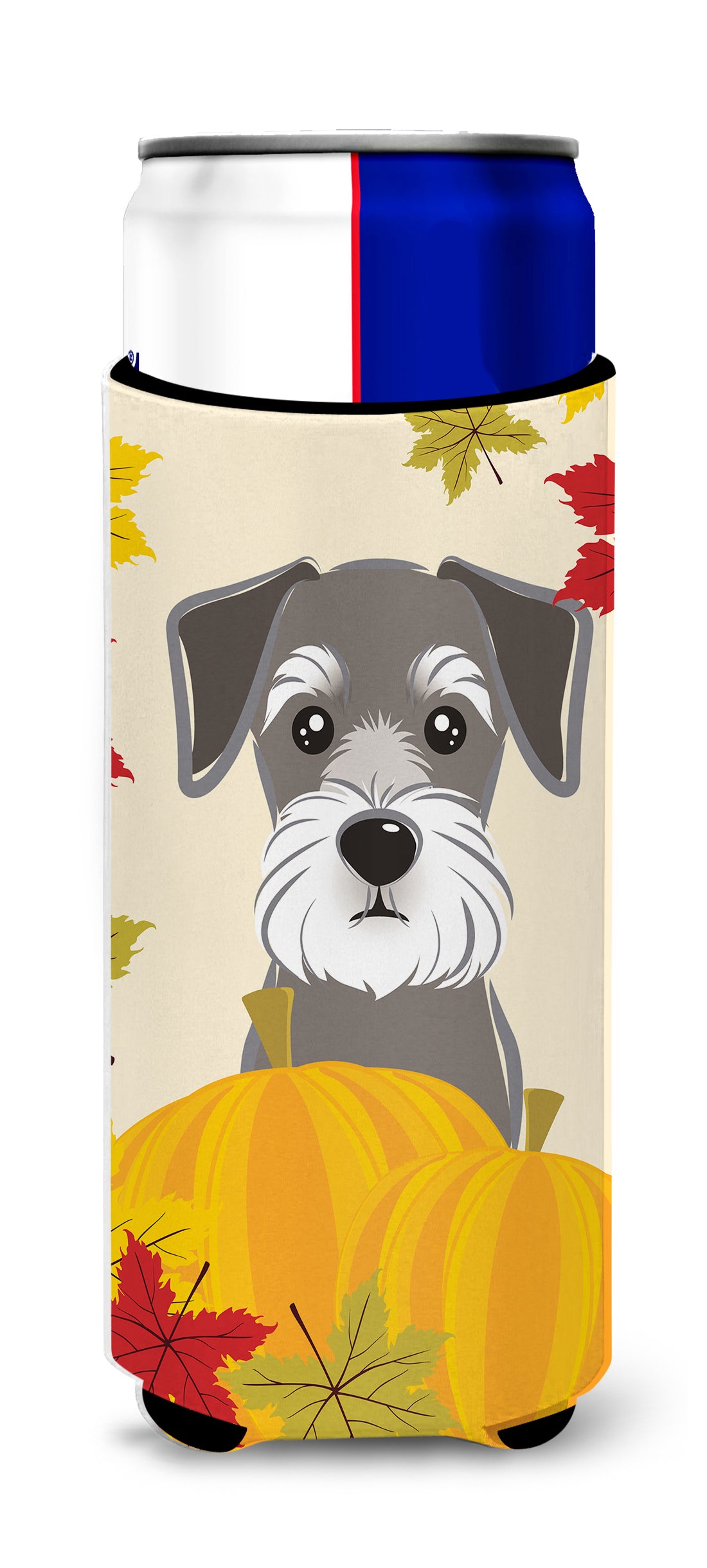Schnauzer Thanksgiving  Ultra Beverage Insulator for slim cans BB2012MUK  the-store.com.