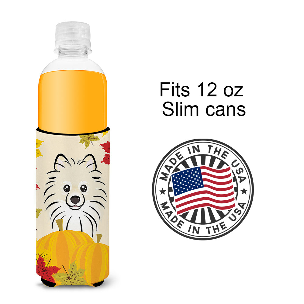 Pomeranian Thanksgiving  Ultra Beverage Insulator for slim cans BB2013MUK