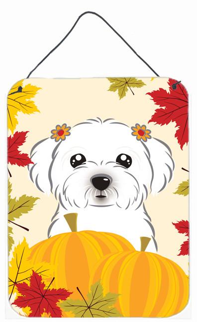 Maltese Thanksgiving Wall or Door Hanging Prints BB2014DS1216 by Caroline&#39;s Treasures