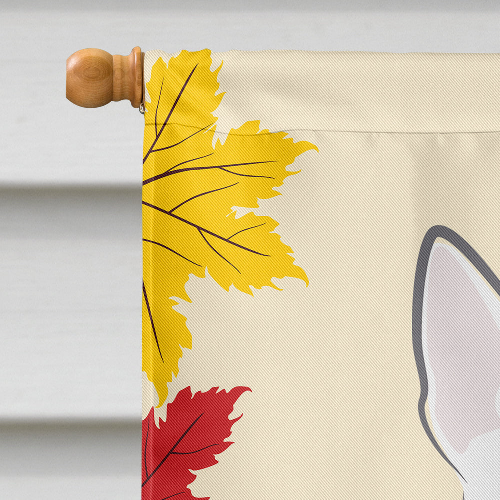 Bull Terrier Thanksgiving Flag Canvas House Size BB2015CHF  the-store.com.