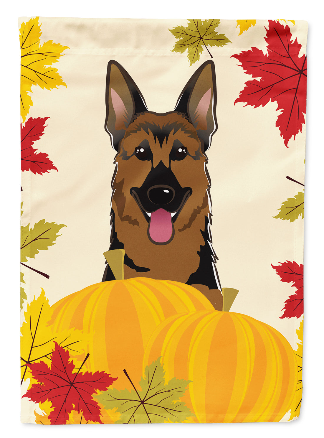 German Shepherd Thanksgiving Flag Canvas House Size BB2017CHF  the-store.com.
