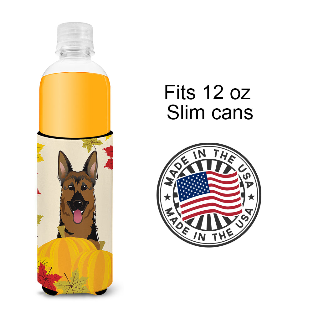 German Shepherd Thanksgiving  Ultra Beverage Insulator for slim cans BB2017MUK  the-store.com.