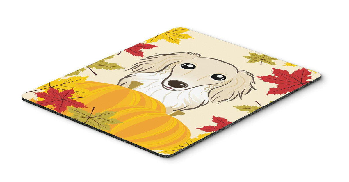 Longhair Creme Dachshund Thanksgiving Mouse Pad, Hot Pad or Trivet BB2018MP by Caroline&#39;s Treasures