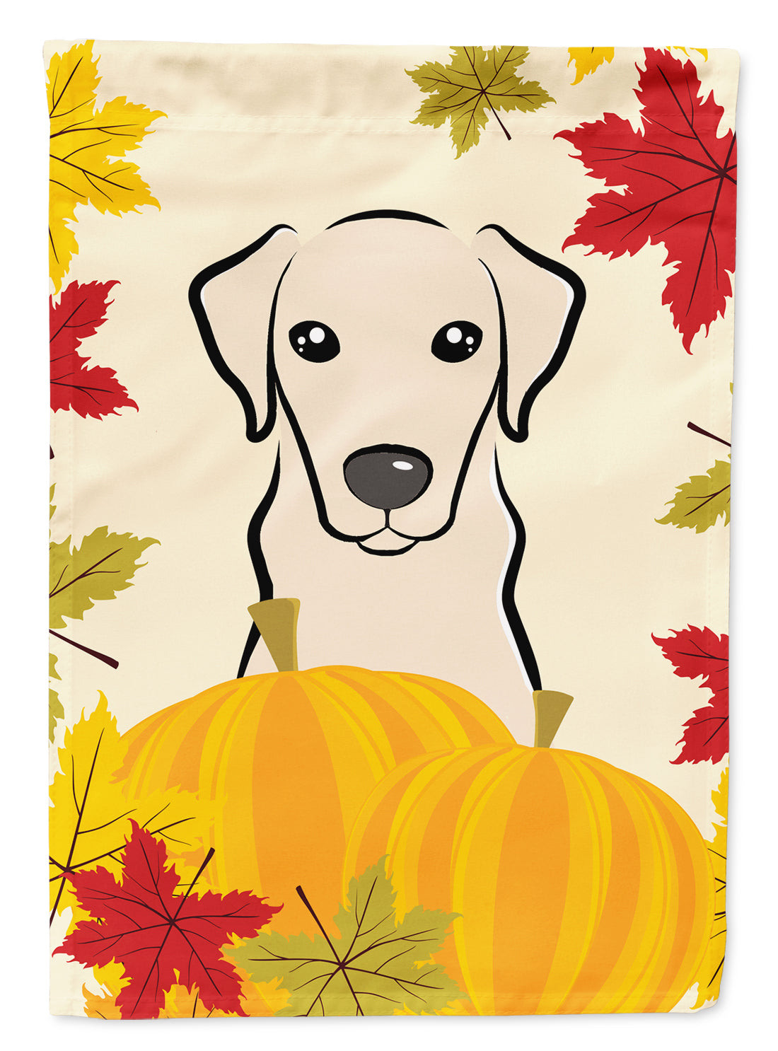 Yellow Labrador Thanksgiving Flag Garden Size BB2028GF