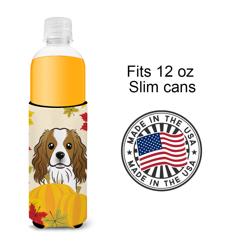 Cavalier Spaniel Thanksgiving  Ultra Beverage Insulator for slim cans BB2030MUK  the-store.com.