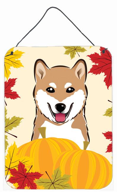 Shiba Inu Thanksgiving Wall or Door Hanging Prints BB2031DS1216 by Caroline's Treasures