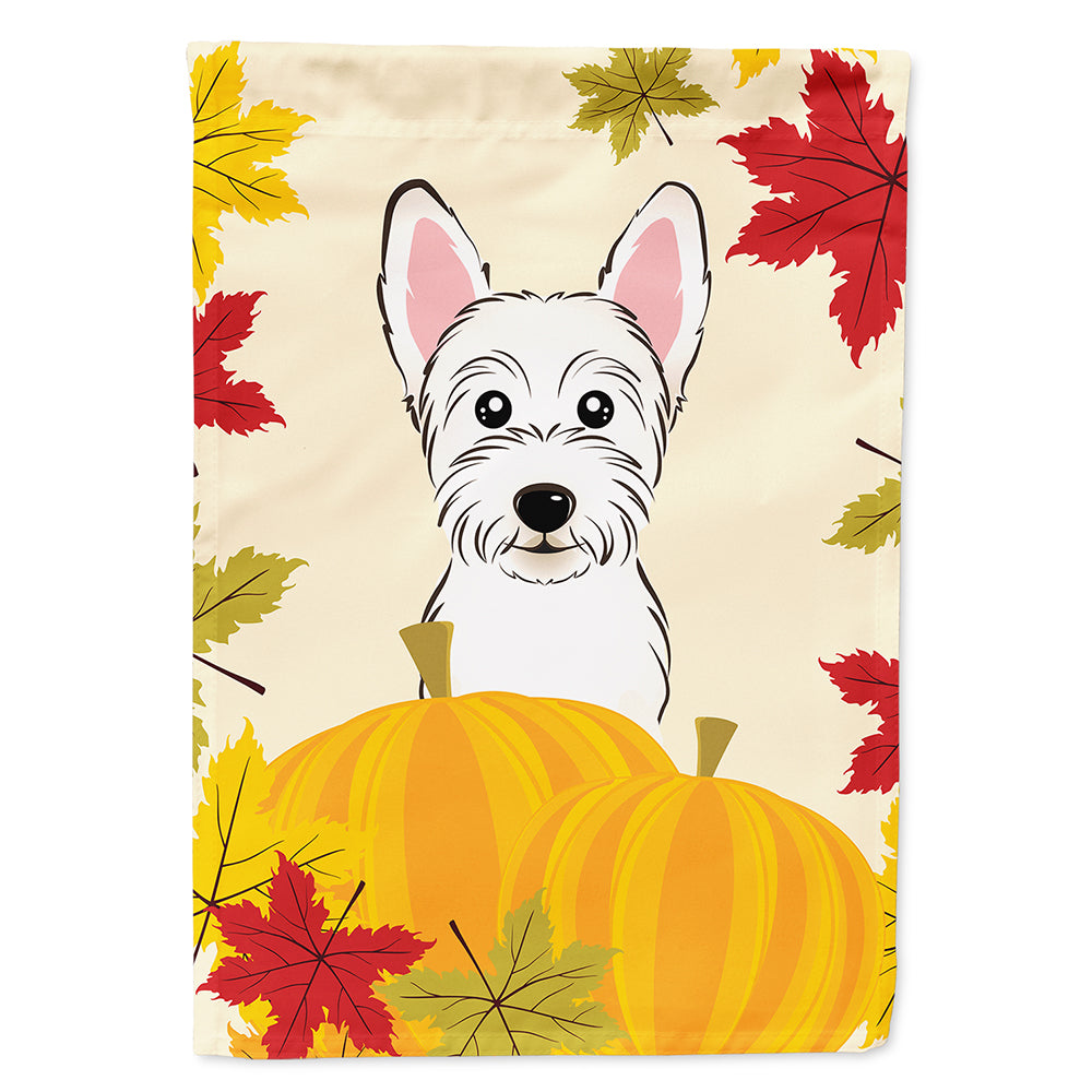 Westie Thanksgiving Flag Canvas House Size BB2032CHF  the-store.com.