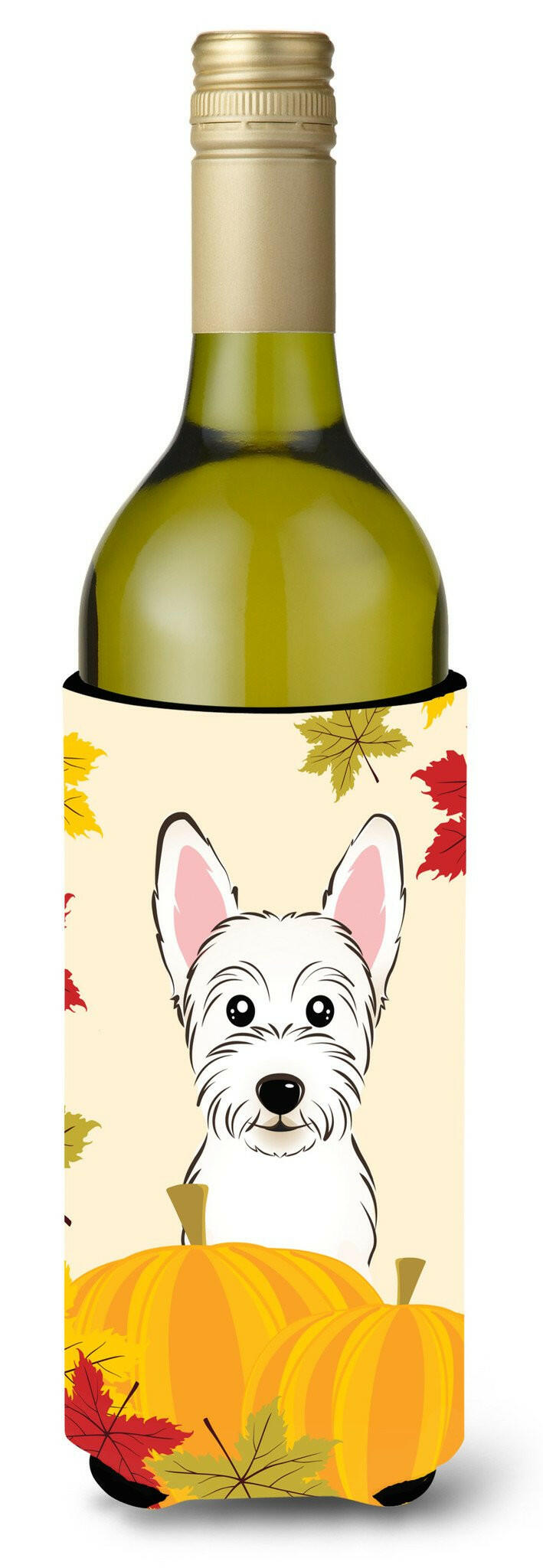 Westie Thanksgiving Wine Bottle Beverage Insulator Hugger BB2032LITERK by Caroline's Treasures
