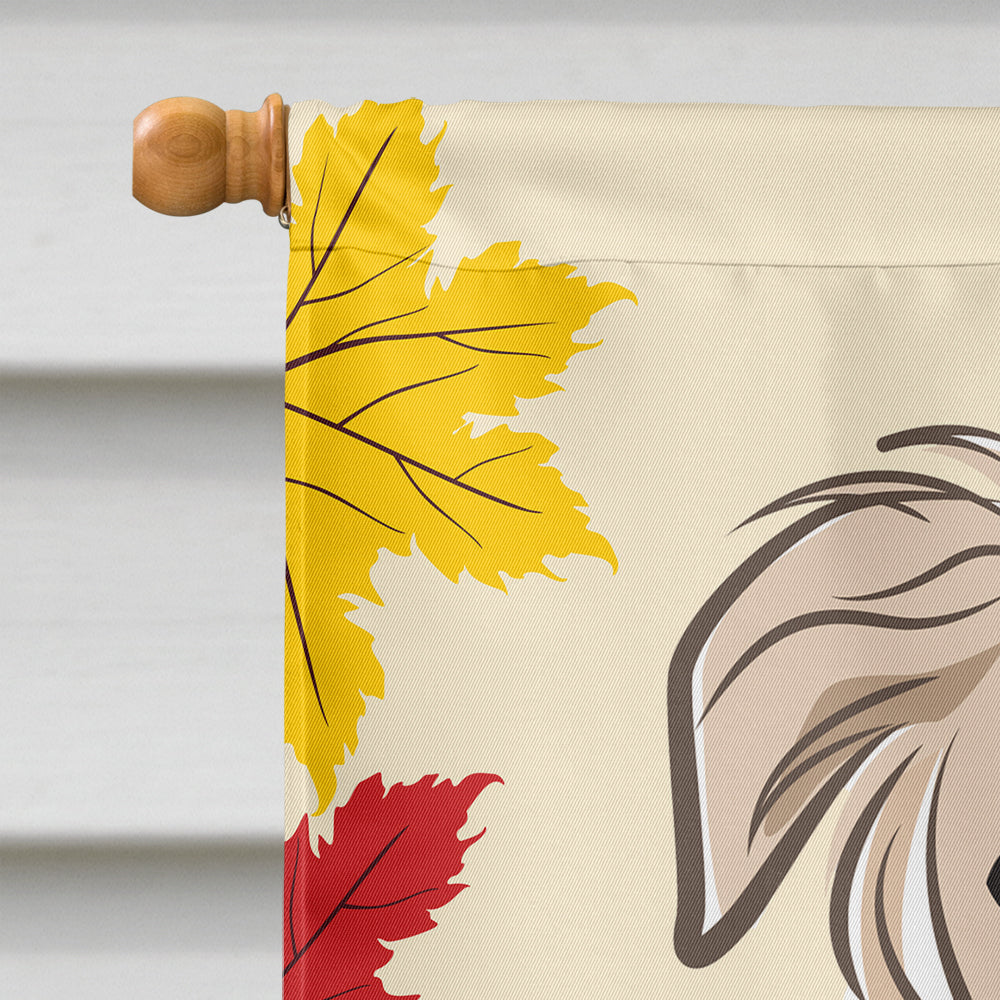 Borzoi Thanksgiving Flag Canvas House Size BB2034CHF  the-store.com.