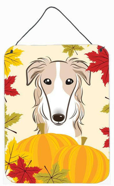 Borzoi Thanksgiving Wall or Door Hanging Prints BB2034DS1216 by Caroline's Treasures