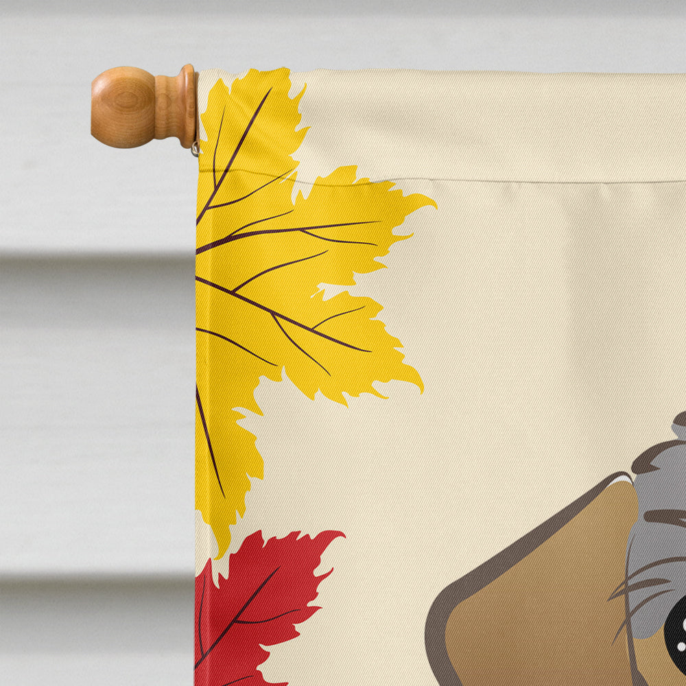 Wirehaired Dachshund Thanksgiving Flag Canvas House Size BB2039CHF  the-store.com.
