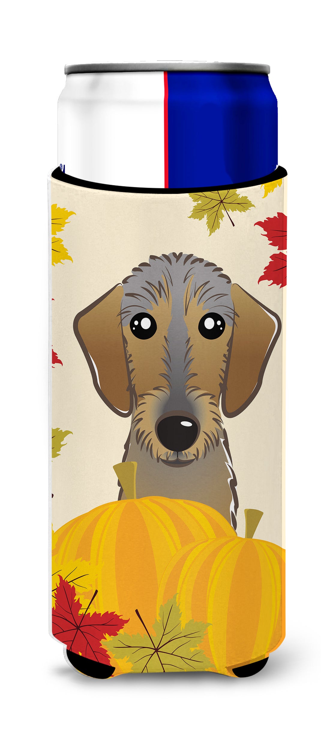 Wirehaired Dachshund Thanksgiving  Ultra Beverage Insulator for slim cans BB2039MUK