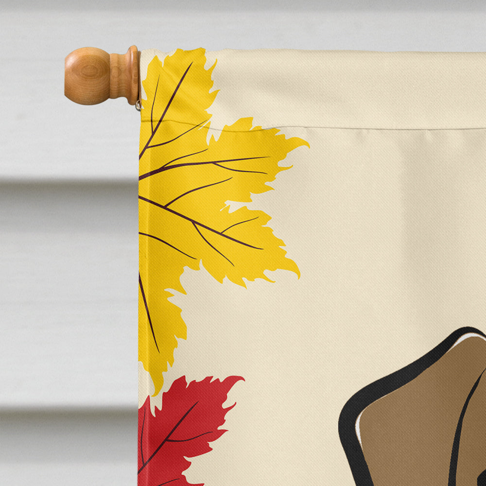 Chocolate Labrador Thanksgiving Flag Canvas House Size BB2040CHF