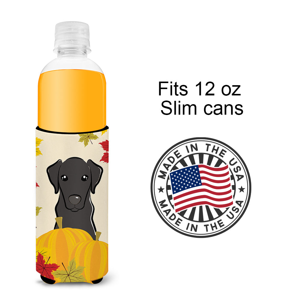 Black Labrador Thanksgiving  Ultra Beverage Insulator for slim cans BB2041MUK  the-store.com.