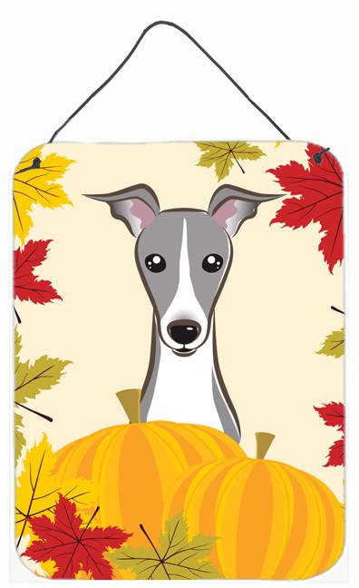 Italian Greyhound Thanksgiving Wall or Door Hanging Prints BB2042DS1216 by Caroline&#39;s Treasures