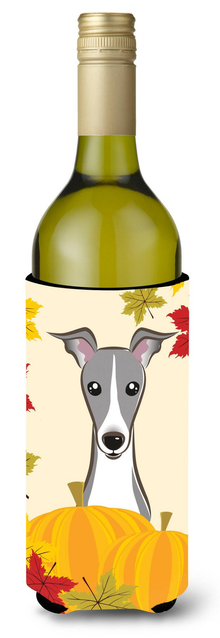 Italian Greyhound Thanksgiving Wine Bottle Beverage Insulator Hugger BB2042LITERK by Caroline&#39;s Treasures
