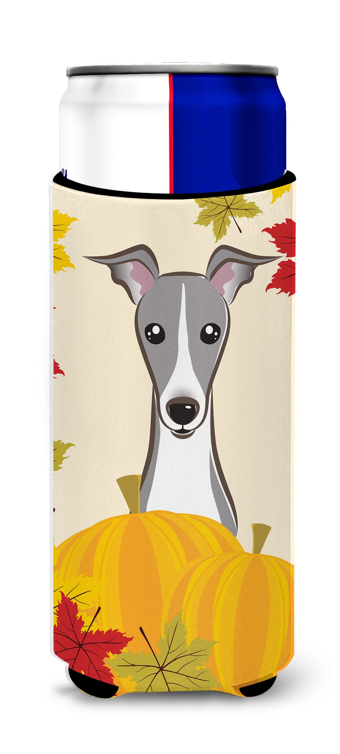 Italian Greyhound Thanksgiving Michelob Ultra Beverage Isolateur pour canettes minces BB2042MUK