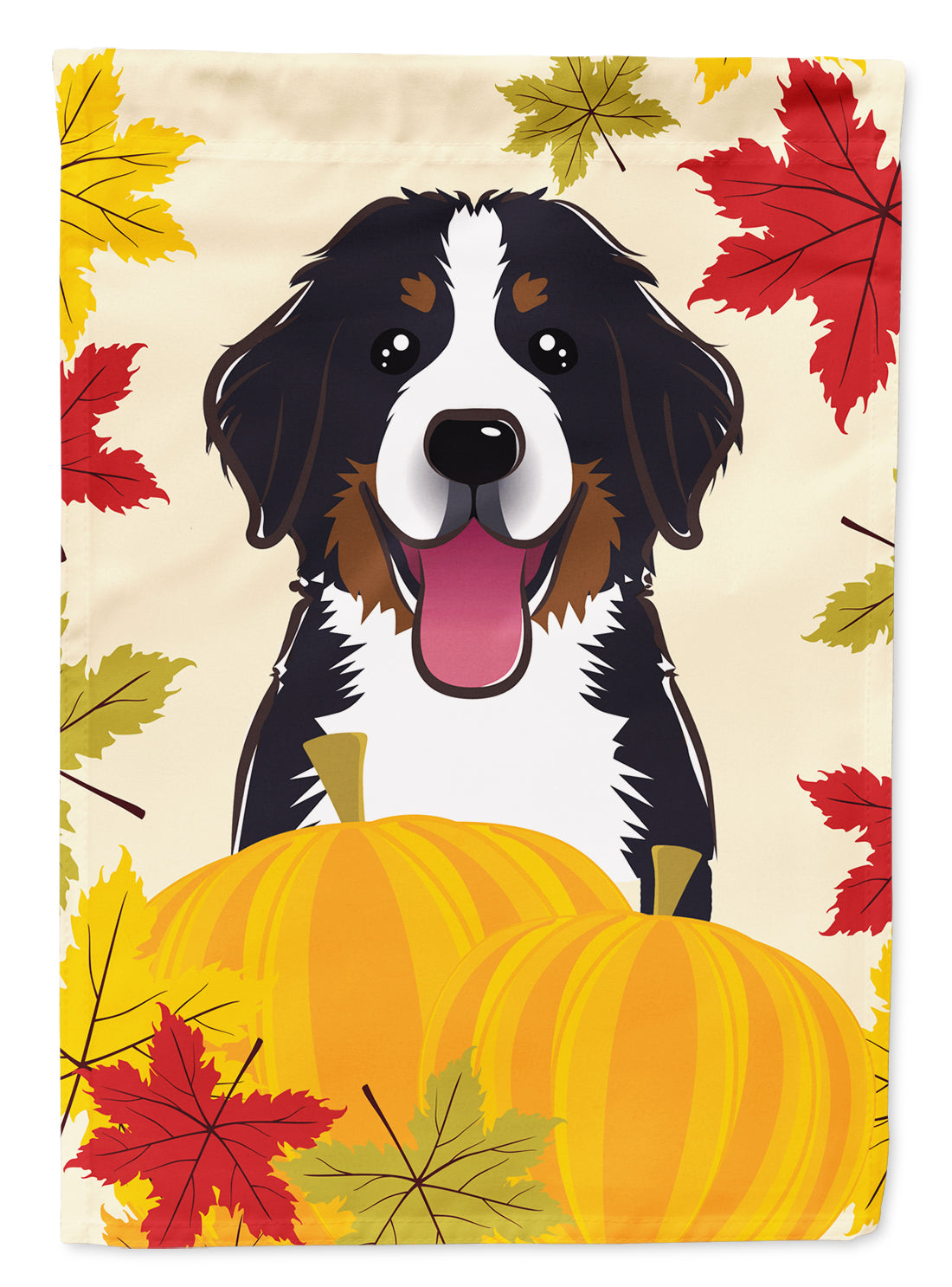 Bernese Mountain Dog Thanksgiving Flag Canvas House Size BB2043CHF  the-store.com.